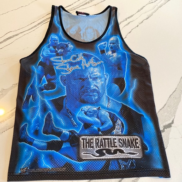 WWF Other - 1999 WWF Stone Cold Steve Austin Rattlesnake Tank Top Size M